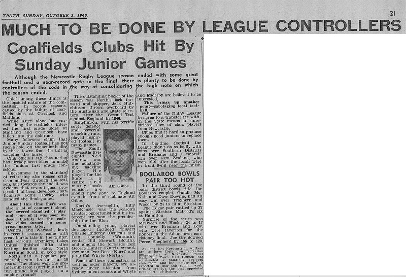 Round up of League 3rd October 1948