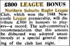 800 Pound Bonuses paid out 1948.