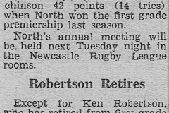 Northern Suburbs expects to retain stars 1949.