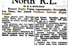 Les Dann sign with North's 1949.