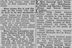Mud league Lakes defeat Norths 1949.