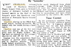 Chip Charlton farewell match 1945
