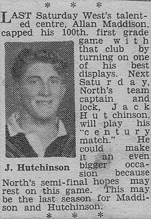 Jack Hutchinson 1950.