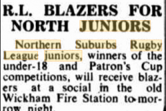 RL Blazers for North's Juniors 1952.