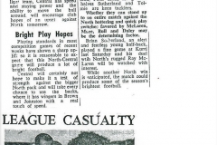 North Forwards a Problem for Central 1959.
