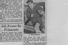 Jack Hutchinson vs Kurri 1st September 1953.