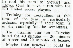 Johnny Mayes Training 1979.