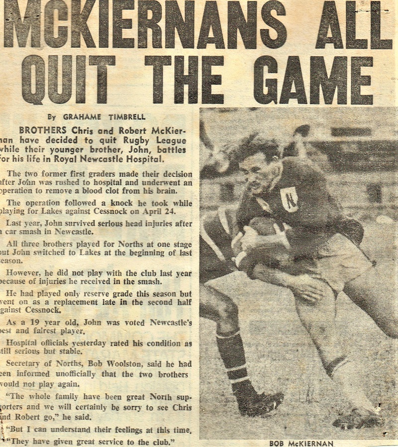 McKiernans all quit the game 1983.