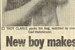Troy Clarke and Karl Hutchinson 9th April 1985.
