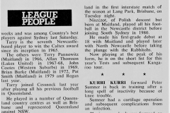 Ziggy Niszczot debuts for NSW 1982.