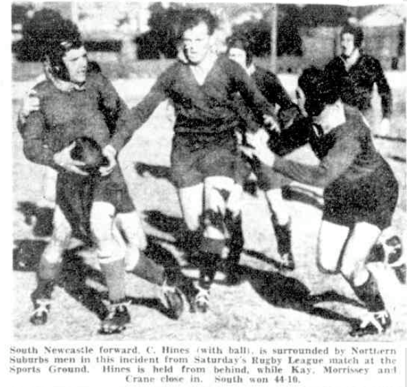 Northern Suburbs vs South Newcastle.Date Unknown.