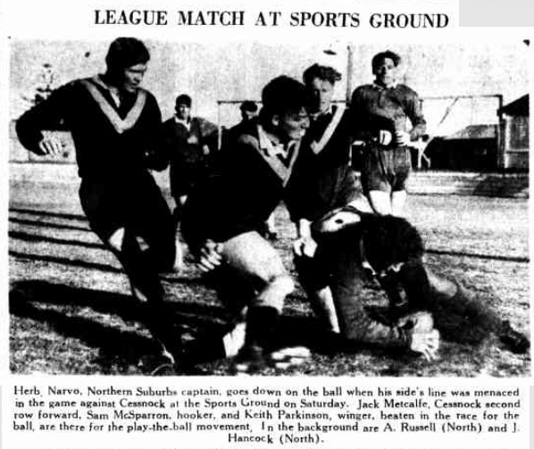 Northern Suburbs vs Cessnock. Date Unknown.