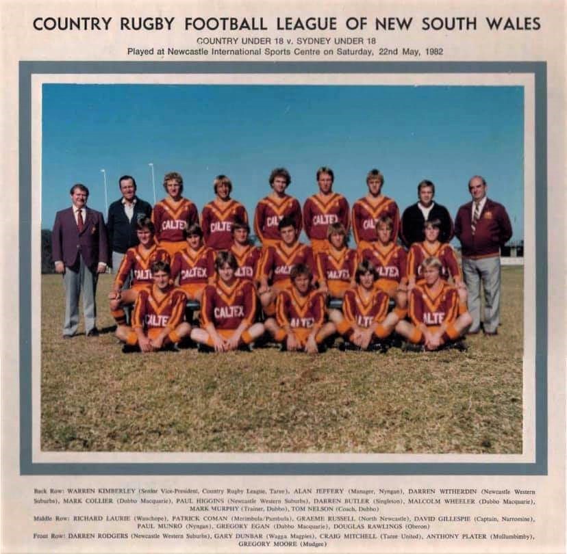 Graham Russell NSW Country Under 18's - 1982