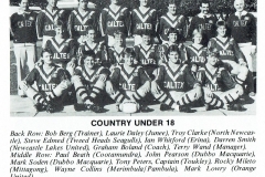 Troy Clarke Country Under 18's 1985.