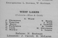 Norths vs West Lakes Under 14's 1965.