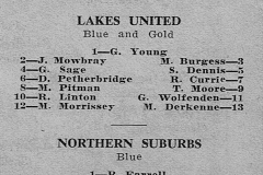 Lakes vs Norths Under 17's 1972.