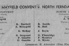 Mayfield Convent vs North Ferndales.
