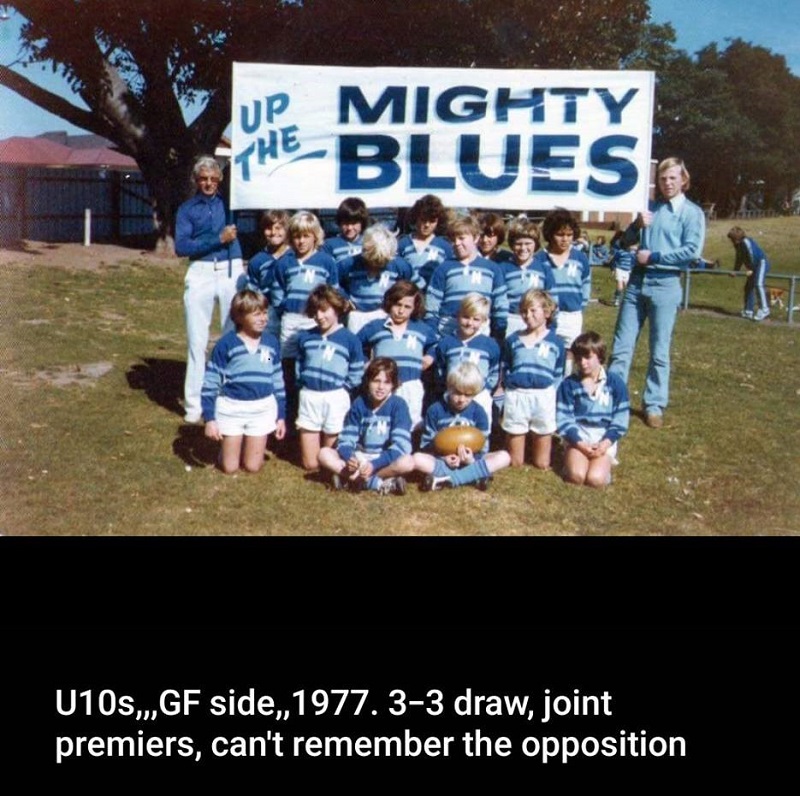 North Newcastle Under 10's 1977.Grand Final side 3 -3 Draw.Thanls to Andrew Sinclair