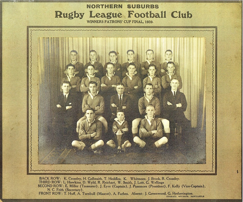 Northern Suburbs Patrons Cup Winners 1939.