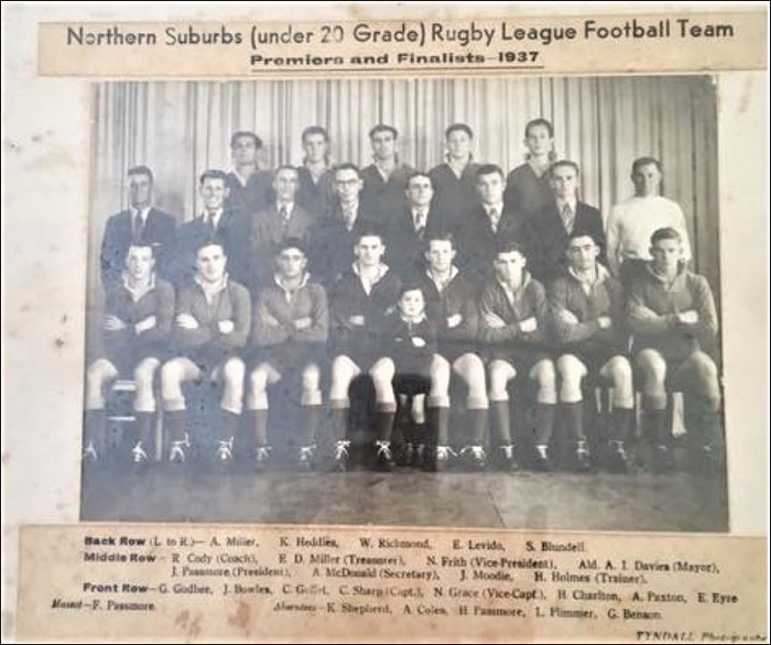 Northern Suburbs Under 20's Premiers 1937