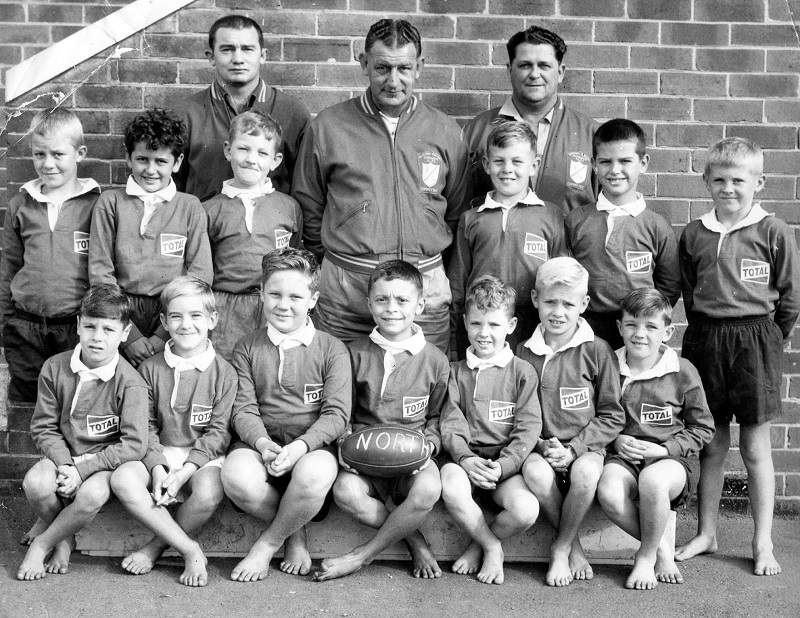 Northern Suburbs Under 8's 1963,with Jerry Lane,Eric Parsons and Billy Morton.Thanks to Chris Lawson.