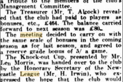 Annual club meeting 29th December 1933.