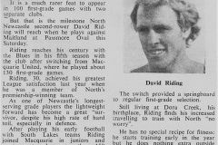 Dave Riding 100 Games - 28th June 1980.