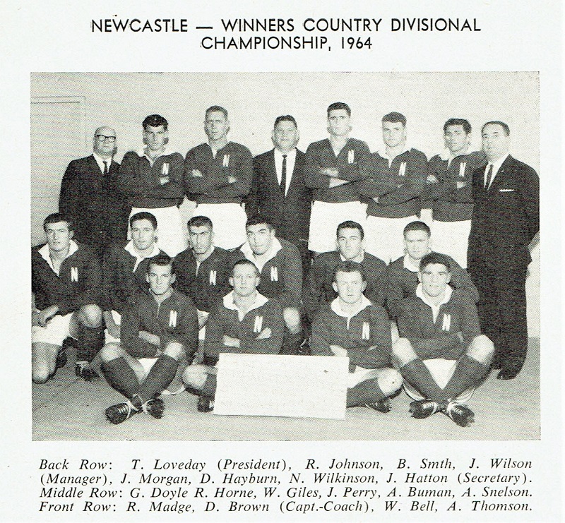 1964 Newcastle winner of Divisional Caltex Country Divisional Championship 1964