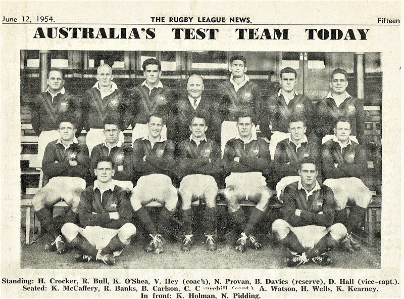 Australia vs Great Britain 1st Test 1954.