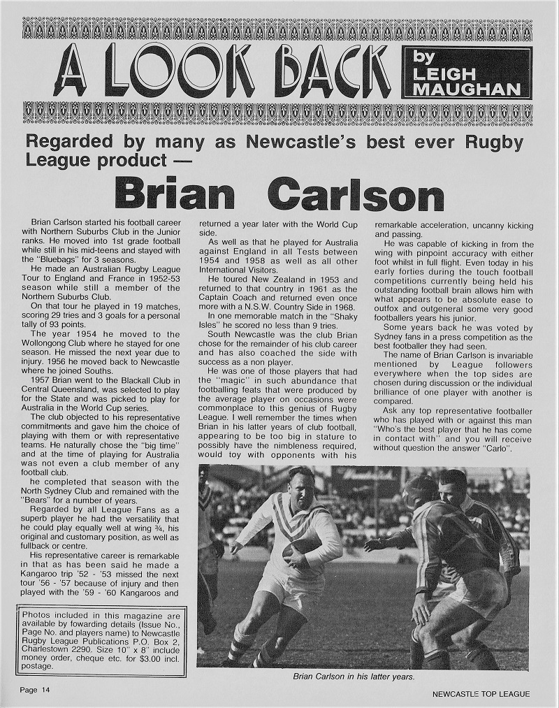 Article on Brian Carlson 1977.