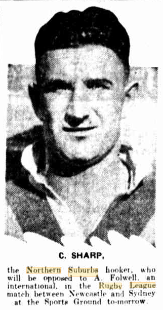 C.Sharp Newcastle vs Sydney representative 1936.