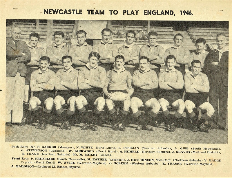 Newcastle Team vs England 1946.