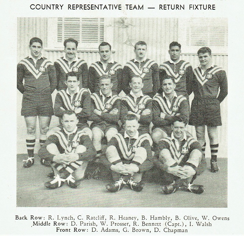 Country vs Sydney additional fixture 1959.