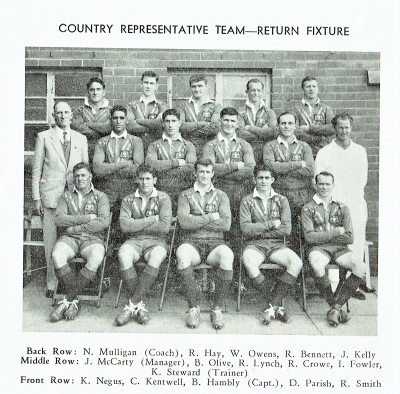 Country vs Sydney additional fixture 1960.