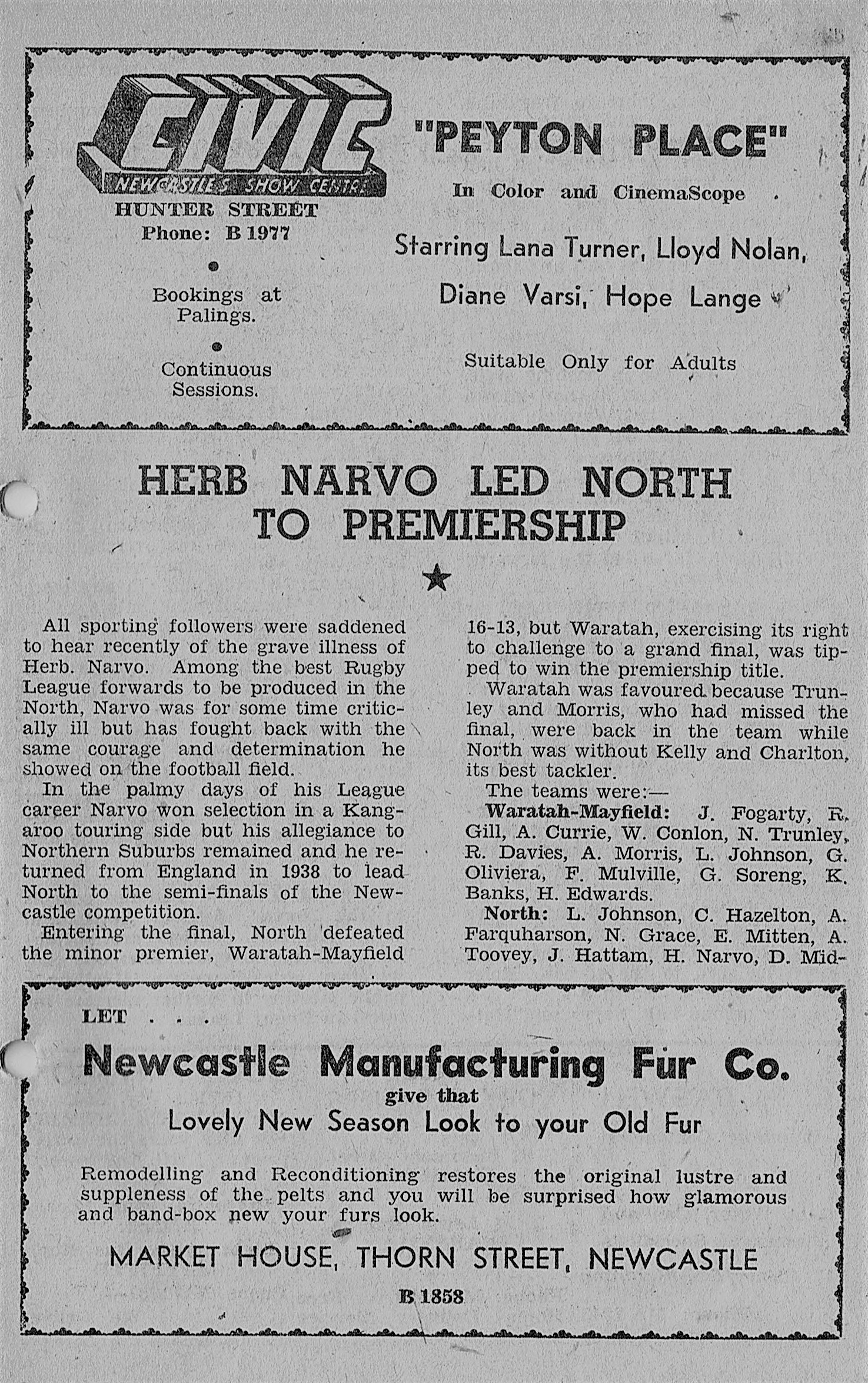 Herb Narvo Article (Part 1) 1958.