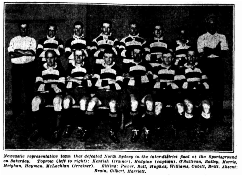Newcastle vs North Sydney 1925.