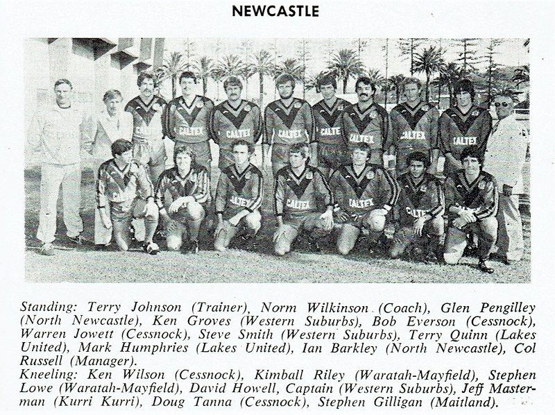 Newcastle Representative Team 1980.