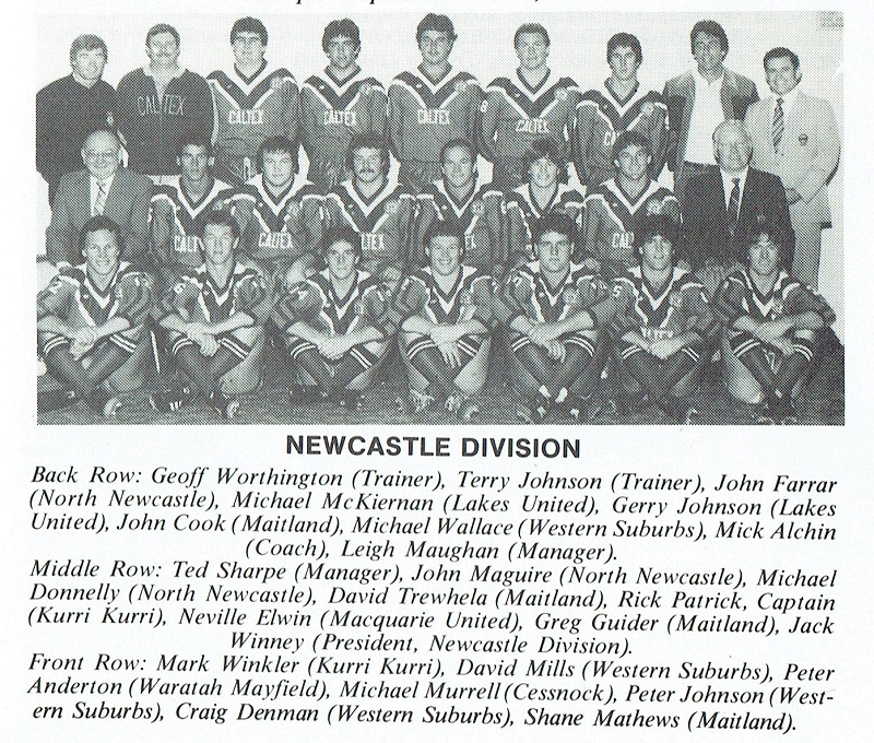 Newcastle Representative Team 1983.