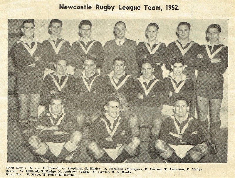 Newcastle vs NZ, Saturday 7th June 1952.