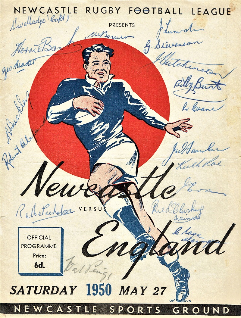 Newcastle vs England 27th May 1950.