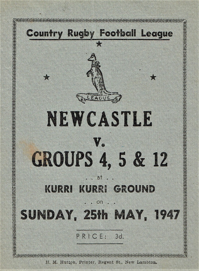 Newcastle vs Groups 4,5&12 Sunday 25th May 1948.