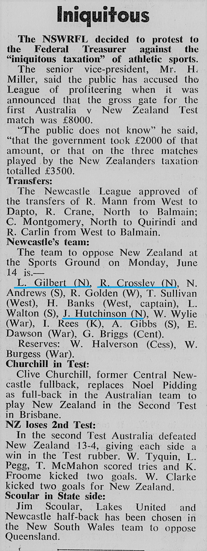 Newcastle vs New Zealand 14th June 1948 (3)