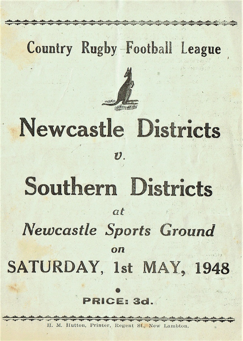 Newcastle vs Southern Districts 1948.
