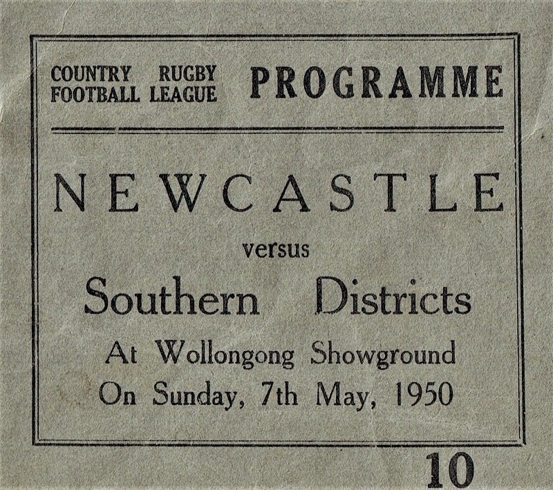 Southern Division vs Newcastle 1950.