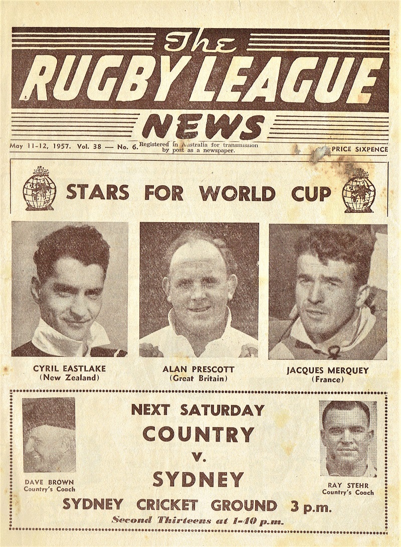 Program Cover St George vs Newcastle 1957.