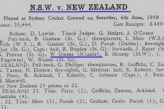 Bill Owen NSW vs New Zealand 1959.