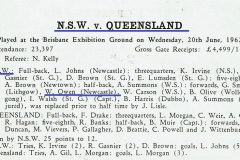 Bill Owen NSW vs Queensland 2nd Match 1962.
