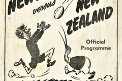Newcastle vs NZ Program Cover 1952.