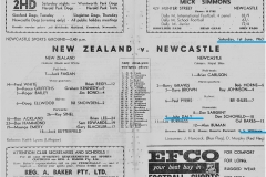 Newcastle vs New Zealand 1st June 1963.