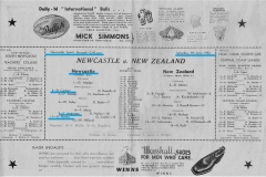 Newcastle vs New Zealand 7th June 1952.